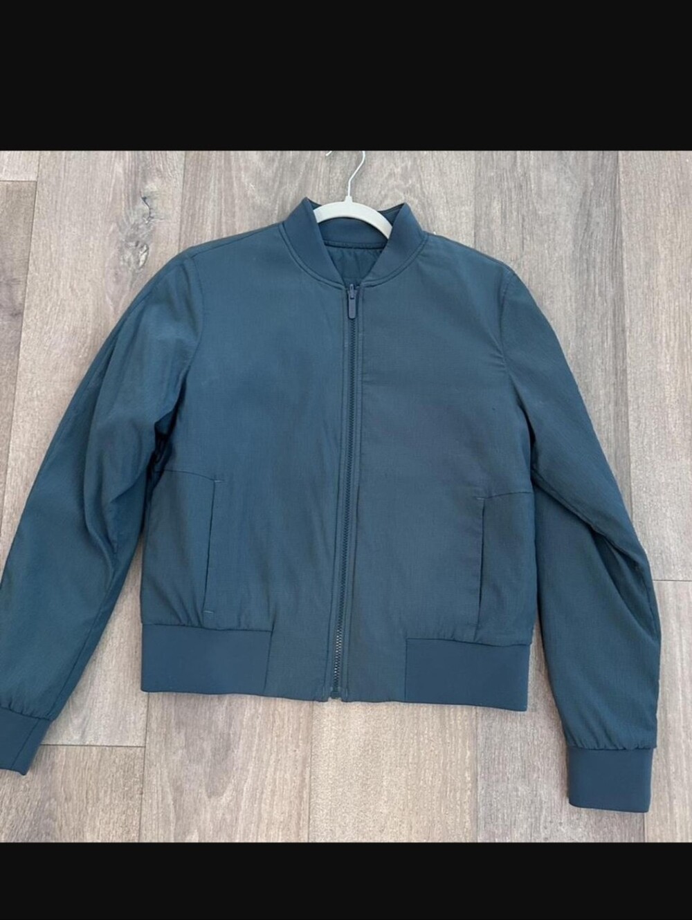 lululemon Non Stop Teal Peacock Quilted Bomber Jacket Reversible 4